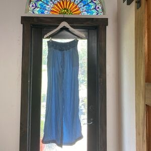 SO High Rise wide leg Chambray NWT